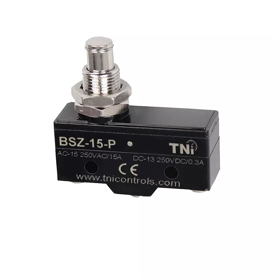 TNI Pin Plunger Basic Limit Switch High Grade ABS Plastic Body and 2.45 to 3.43 N Operating Force, BSZ-15-P
