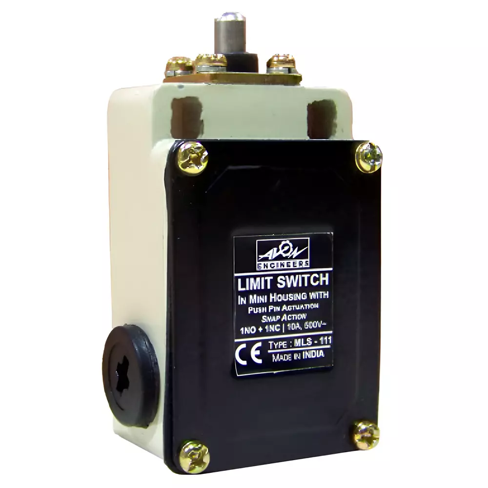 Avon Limit Switch 1NO + 1NC For Mini Housings Normal Action With Push Pin, MLS-101 (Pack of 10)