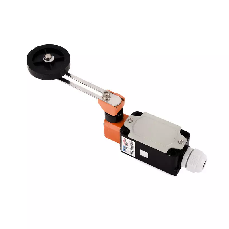 Avon Narrow Oil Tight Limit Switch with Crank Roller Lever Adjustable Normal Action 50 mm Dia 1 NO + 1 NC, B-404-ARRL(40/50)