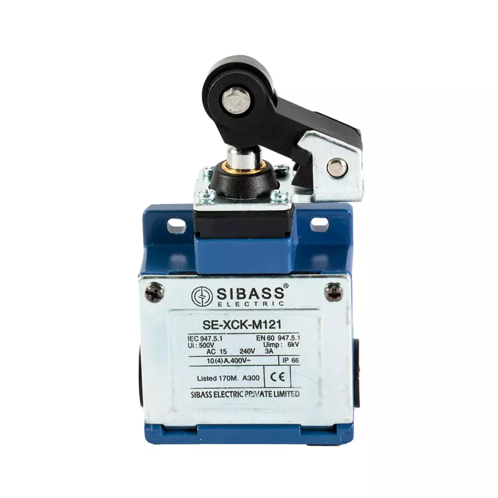 Sibass Electric SE-XCK-M Type Limit Switch Delrin Roller Lever Plunger Head and CE Mark, SE-XCK-M121 (Pack of 100)