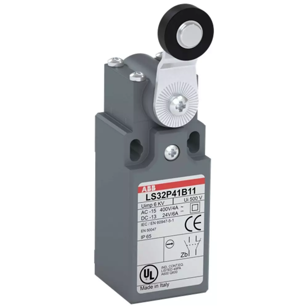ABB Roller Lever Limit Switch, 1NO/1NC, IP65, Fibreglass Plastic Housing, 400 V AC ac Max, 1SBV010141R1211 (Pack of 10)