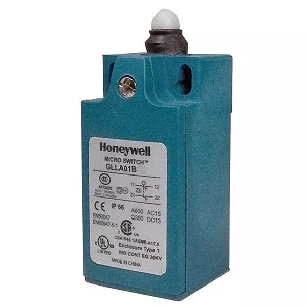 Honeywell Limit Switch Non-Illuminated Screw Termination 10 Amp Plunger Actuator 250 V DC, GLLA01B