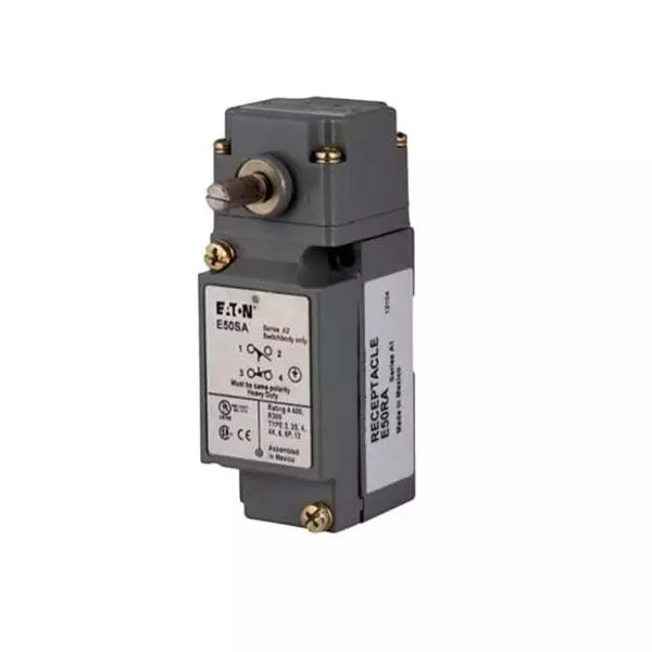 EATON Limit Switch Non-Illuminated Screw Termination 1 & 10 Amp Side Rotary Actuator 250 V DC, E50AR1