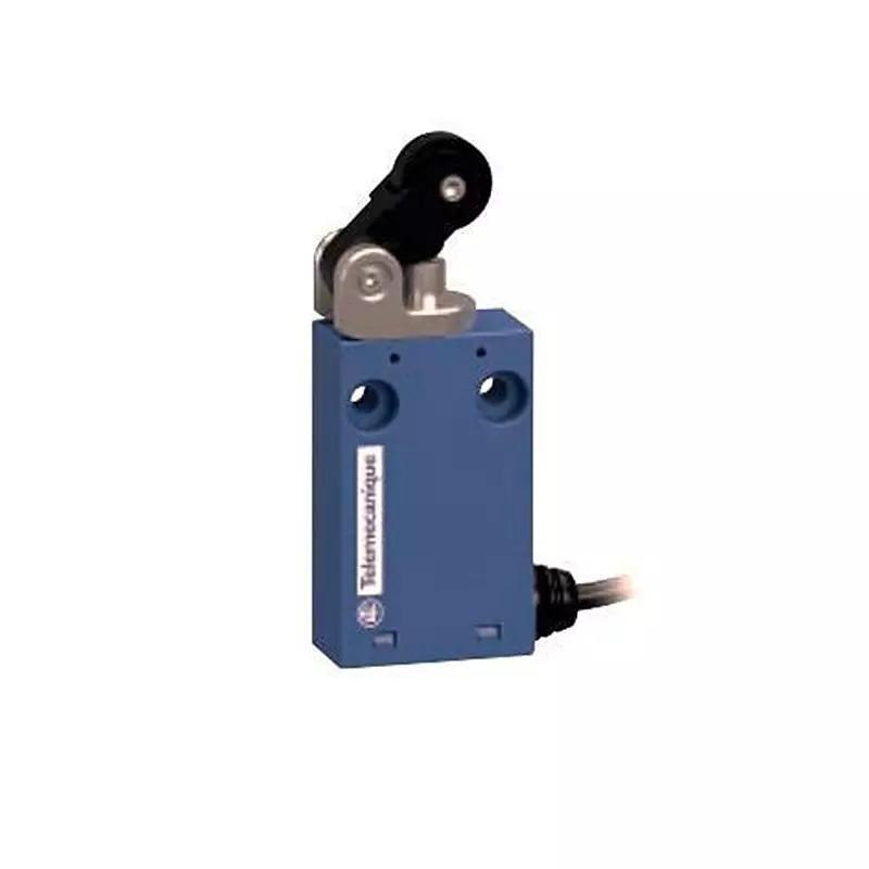 Telemecanique Limit Switch Non-Illuminated Screw Termination ±100 mA, ±750 mA Roller Lever Actuator 250 V DC, XCMH2121L2