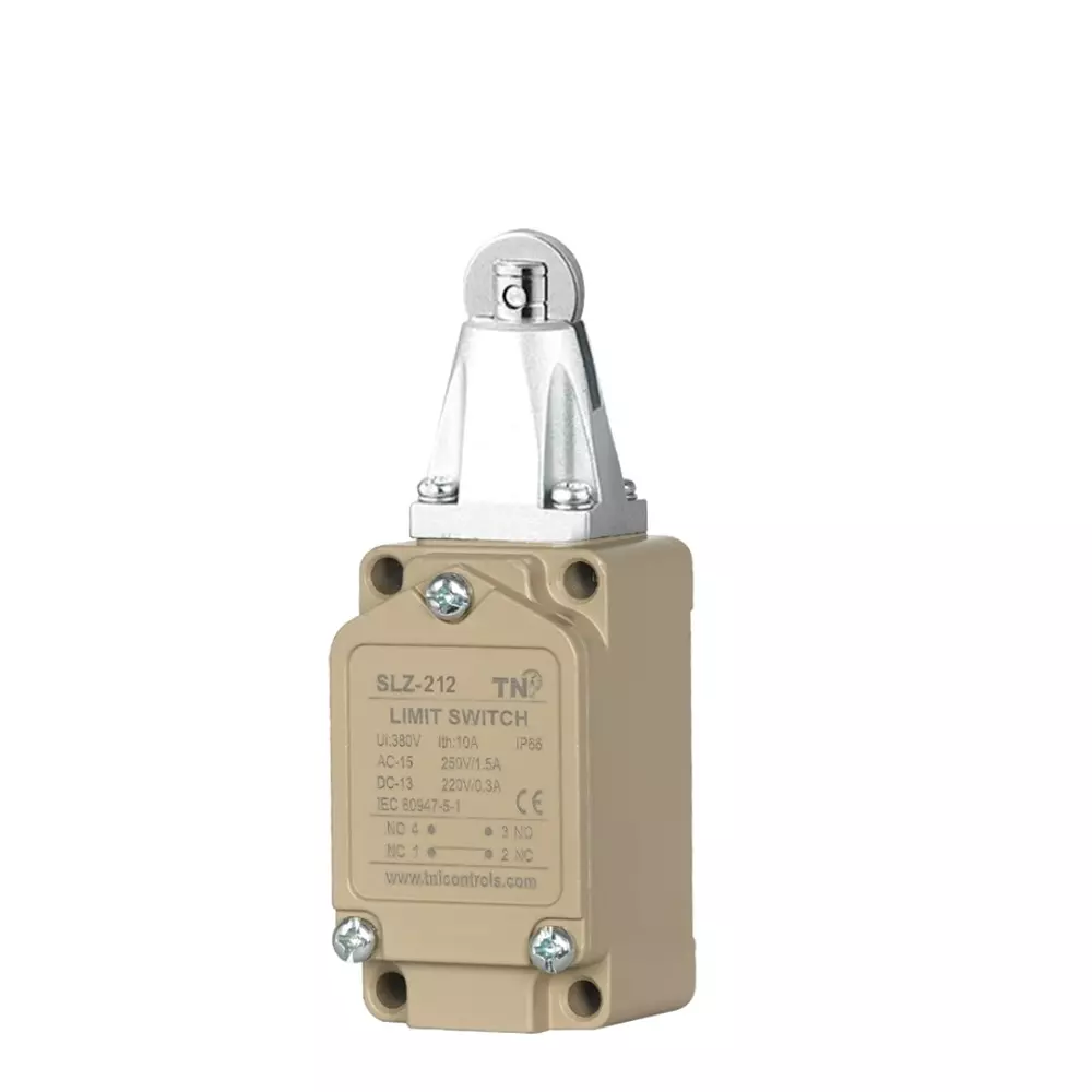TNI Roller Plug Column Limit Switch Heavy Duty Aluminum Die Cast Body and 2.72 Kg Operating Force, SLZ-212