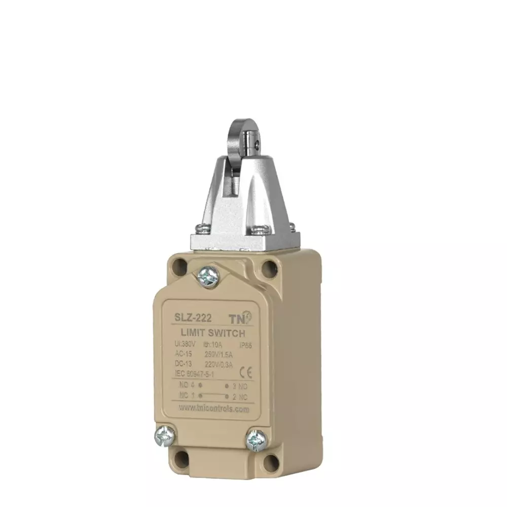 TNI Cross Roller Plug Column Limit Switch Heavy Duty Aluminum Die Cast Body and 2.72 Kg Operating Force, SLZ-222