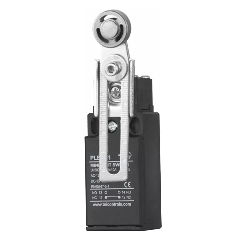 TNI Adjustable Roller Lever Limit Switch High Grade ABS Plastic Body and 500 g Operating Force, PLE-131