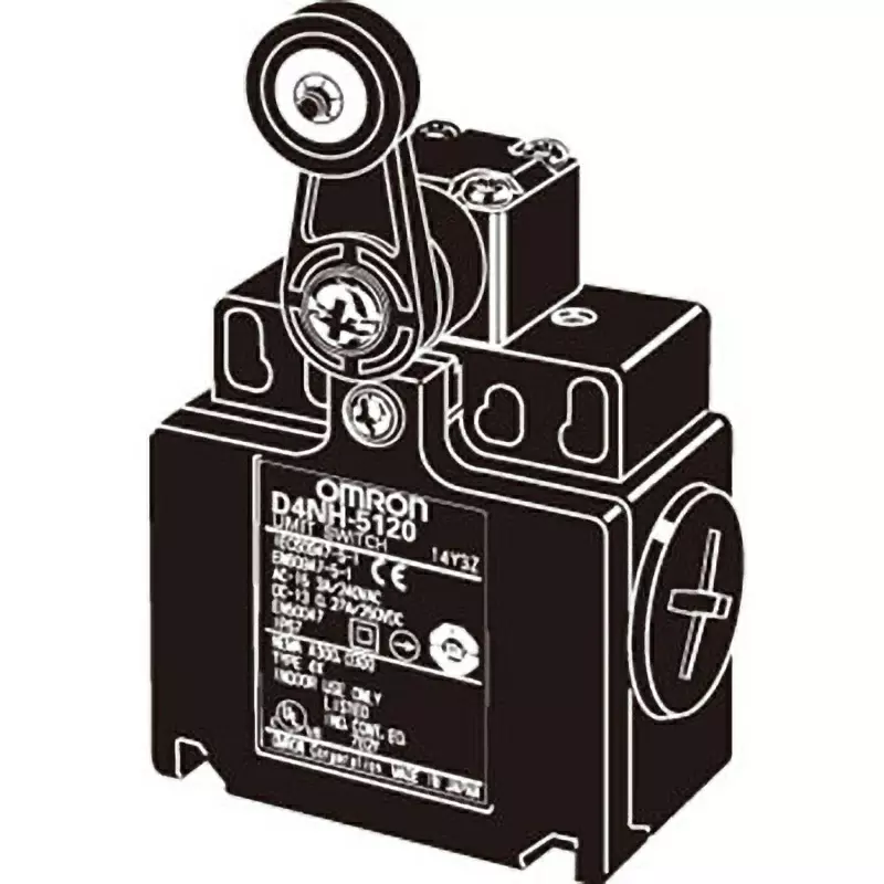 Omron Safety Limit Switch Compact Type 2-Contact Series With Direct Opening Operation, D4N-8A20