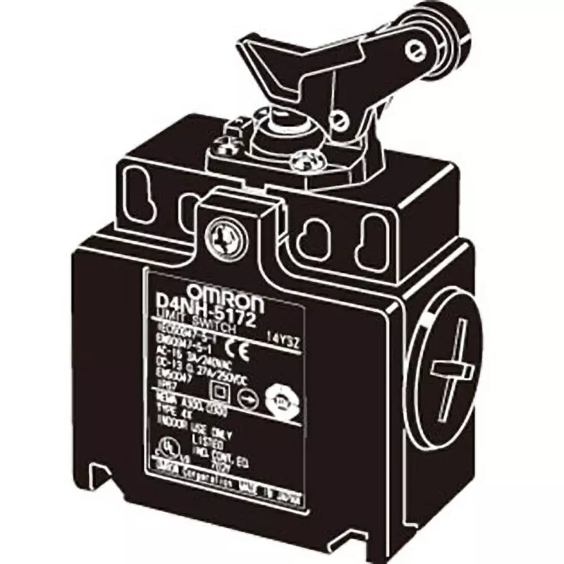 Omron Safety Limit Switch Compact Type 2-Contact Series With Direct Opening Operation, D4N-8B72