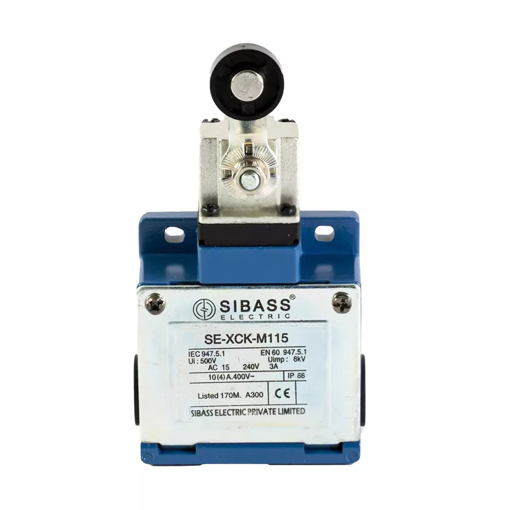 Sibass Electric SE-XCK-M Type Limit Switch Delrin Roller Lever Head and CE Mark, SE-XCK-M115 (Pack of 100)