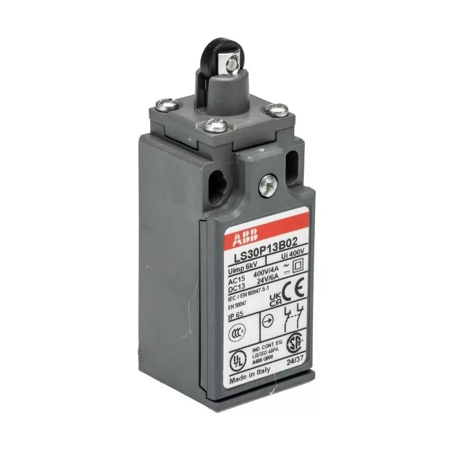 ABB Limit Switch, IP65, 2P, 600 V AC Max, 10A Max, 1SBV010213R1202 LS30P13B02