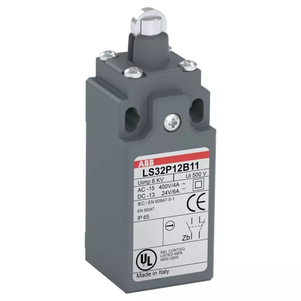 ABB Roller Lever Limit Switch, 1NO/1NC, IP66, Zinc Alloy Housing, 400 V AC ac Max, 1SBV010312R1211 (Pack of 10)