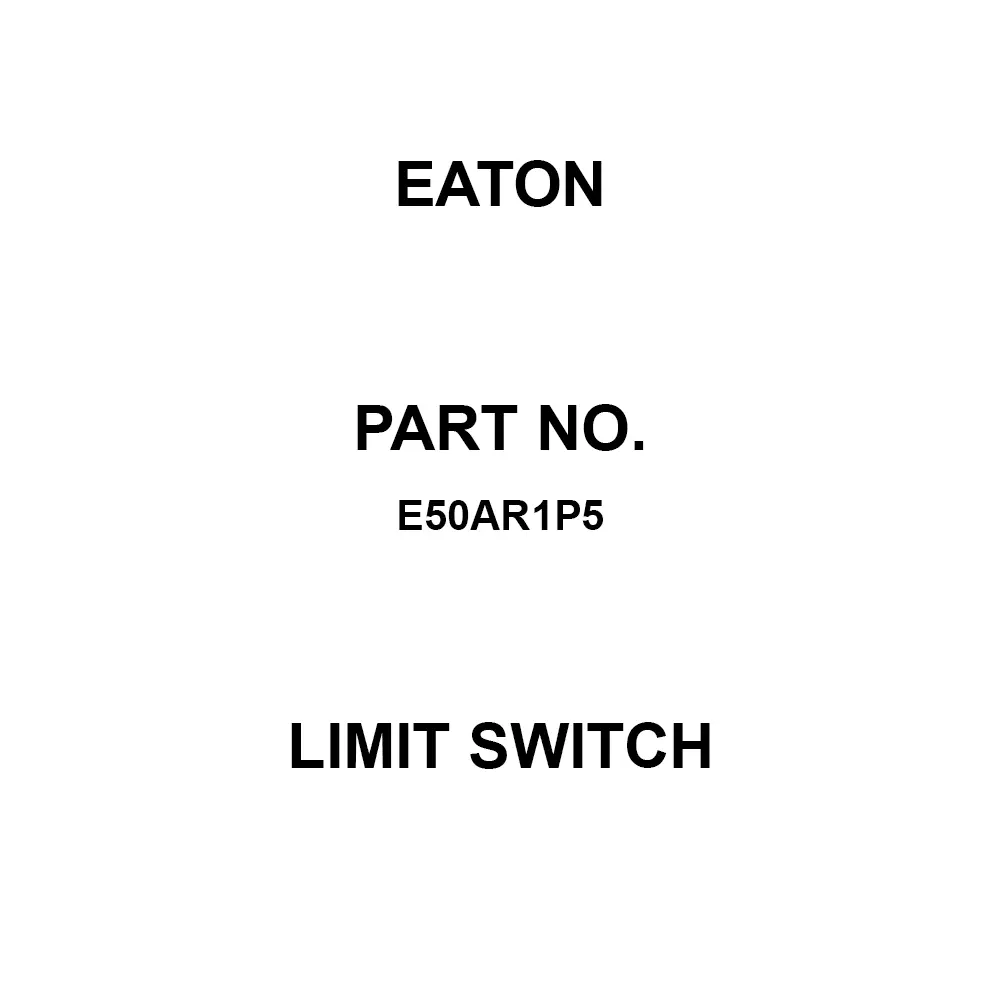 EATON Limit Switch Connector Termination Panel Mount, E50AR1P5