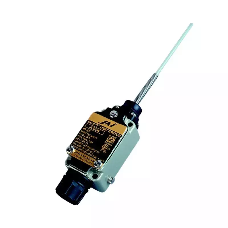 Jai Balaji BC9 Series Oil Tight Limit Switch With Cat Whisker Nylon Rod 1 NO + 1 NC Contact, JLSNCW (Pack of 10)