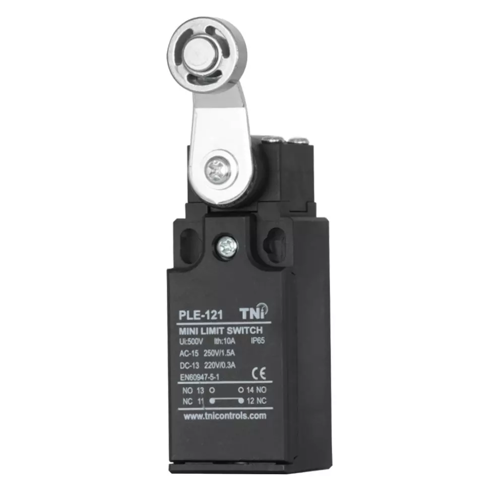 TNI Roller Lever Limit Switch High Grade ABS Plastic Body and 500 g Operating Force, PLE-121