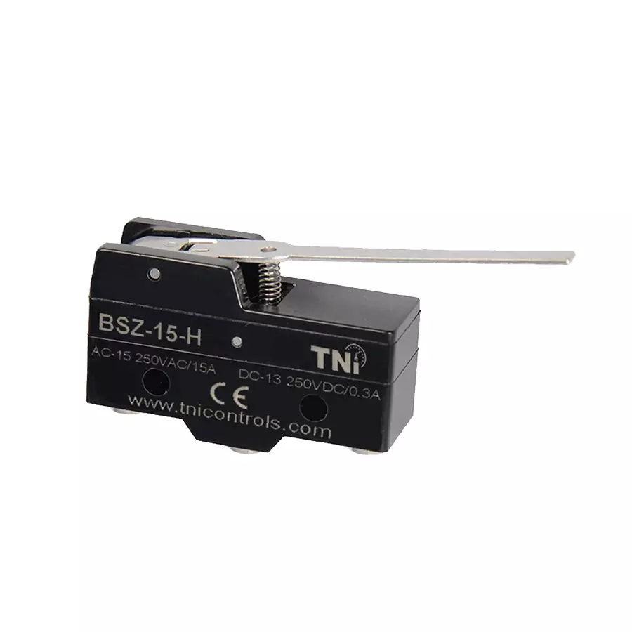 TNI Hinge Lever Basic Limit Switch High Grade ABS Plastic Body and 0.69 N Operating Force, BSZ-15-H