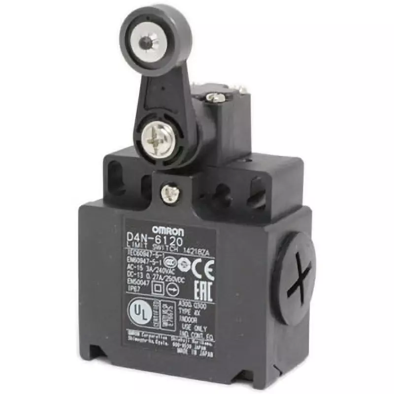 Omron Safety Limit Switch Compact Type 2-Contact Series With Direct Opening Operation, D4N-6120