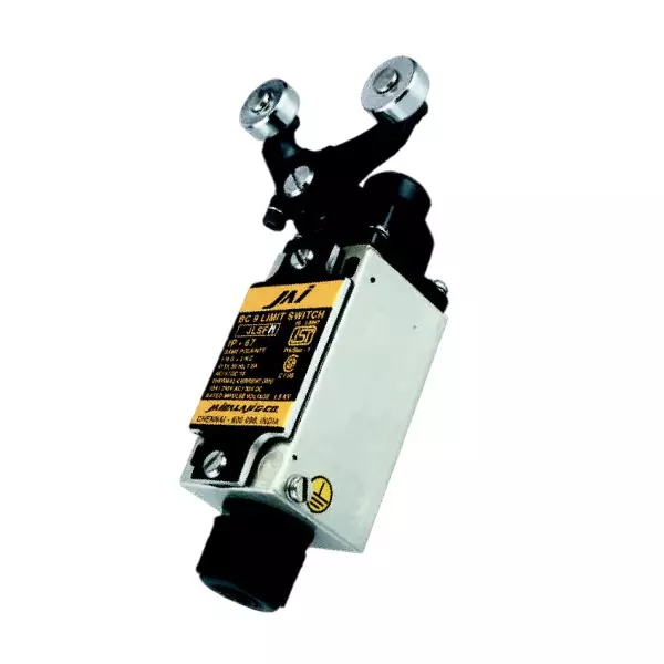 JAIBALAJI BC9 Series Oil Tight Limit Switch With Fork Lever With Offset Roller 1 NO + 1 NC Contact, JLSFLO
