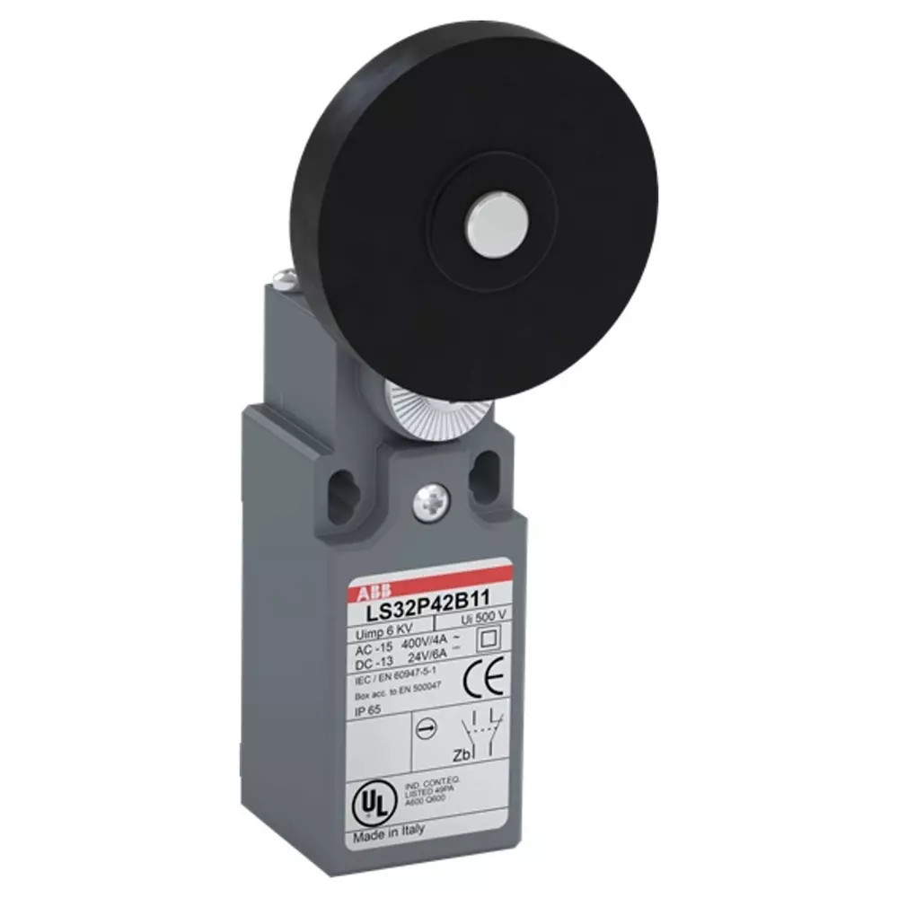 ABB Roller Lever Limit Switch, 1NO/1NC, IP65, Fibreglass Plastic Housing, 400 V AC ac Max, 1SBV010342R1211