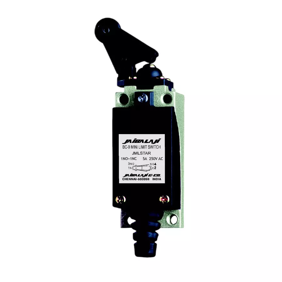 Jai Balaji BC-9 Mini Limit Switch 5 Amp 1 NO + 1 NC Contact, JMLSTAR