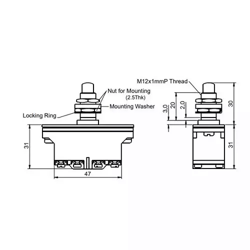 jai-balaji-precision-limit-switch-with-top-push-button-2no2nc-contact-600-v-ac-insulation-voltage-15-amp-thermal-current-jo2tpb-pack-of-10
