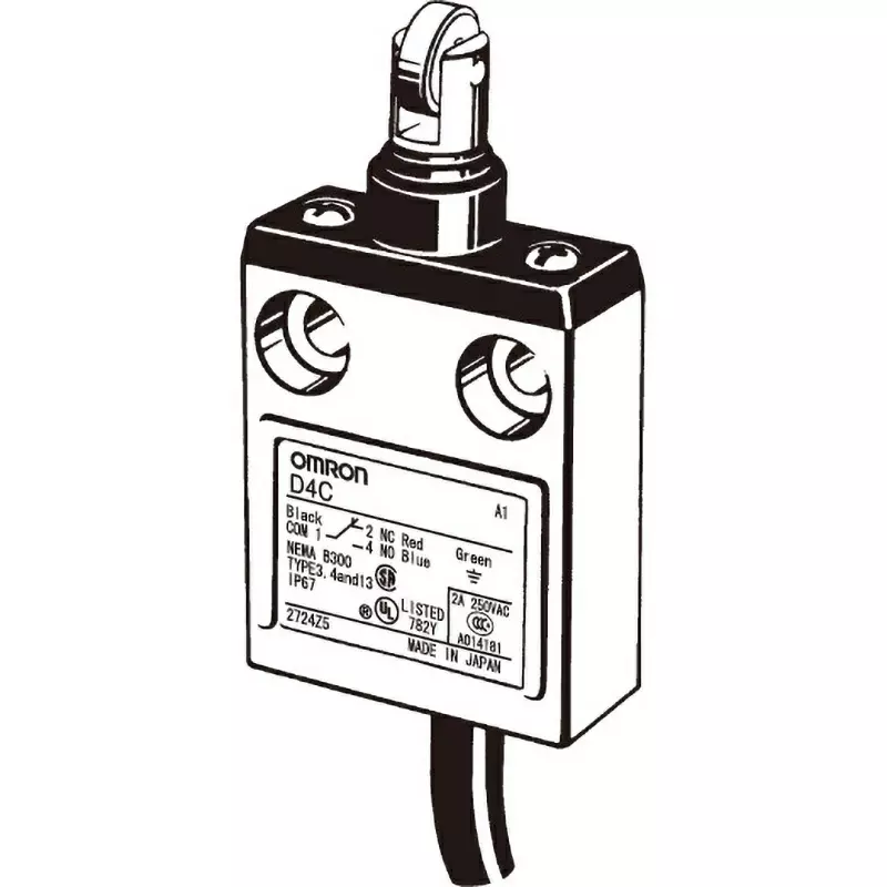 Omron Small Compact Limit Switch, D4C-1833