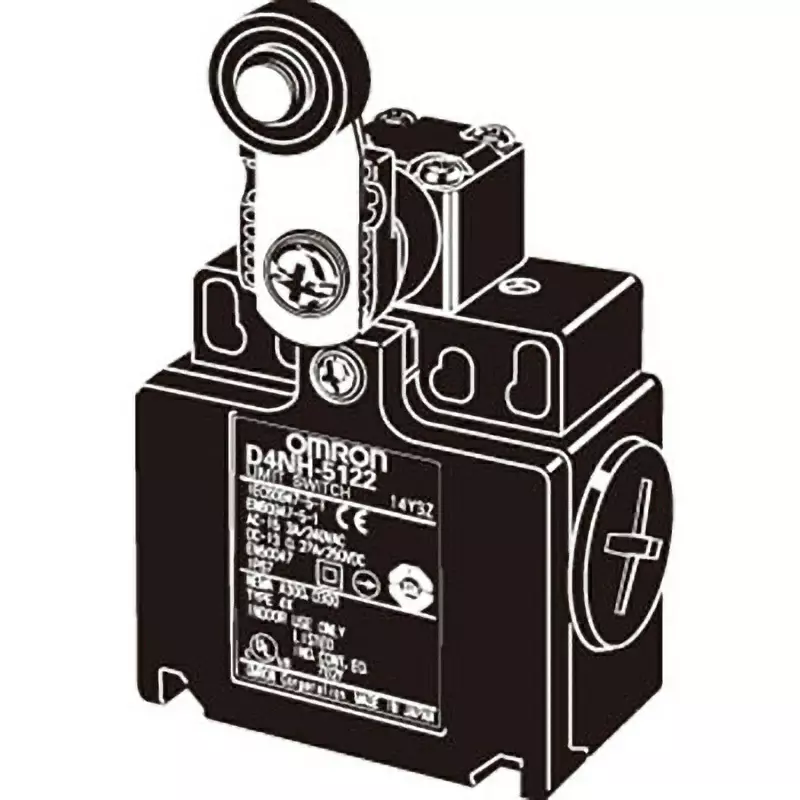 Omron Safety Limit Switch Compact Type 2-Contact Series With Direct Opening Operation, D4N-8222