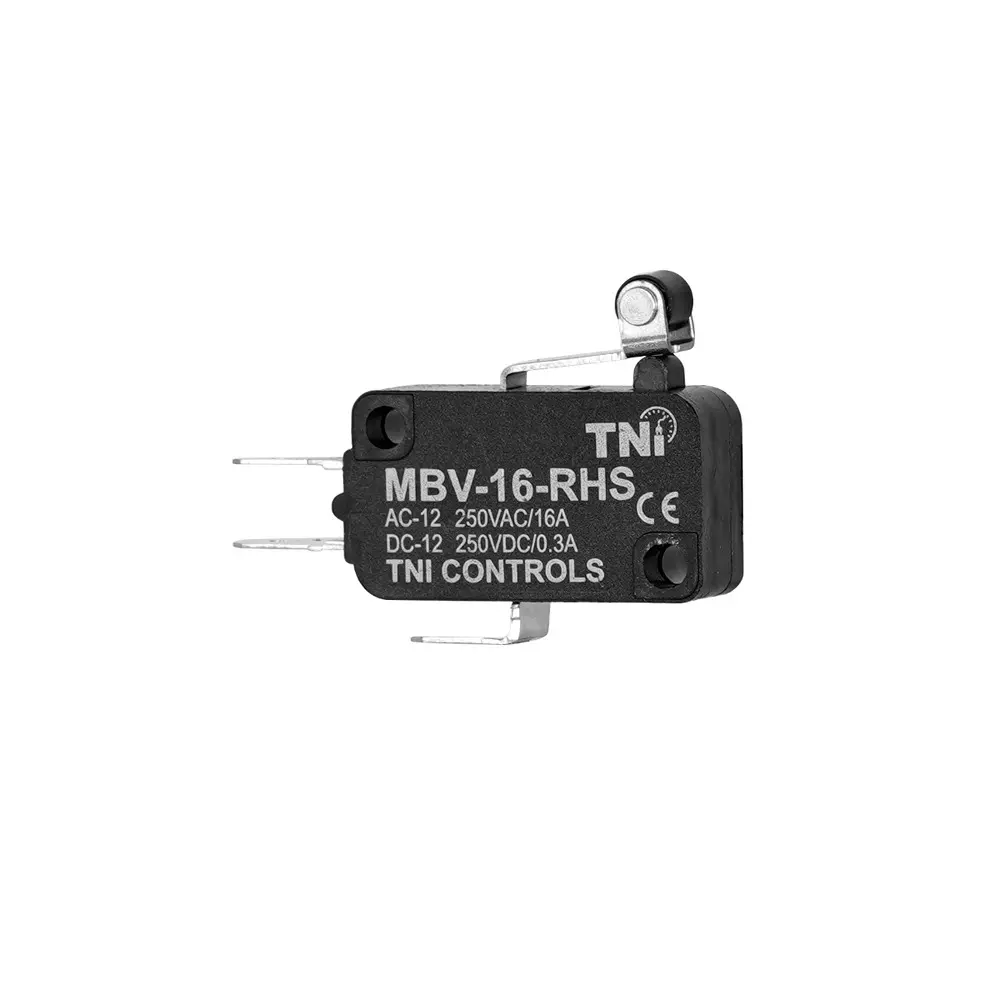 TNI Roller Short Hinge Lever Micro Limit Switch High Grade ABS Plastic Body and 2.35 N Operating Force, MBV-16-RHS