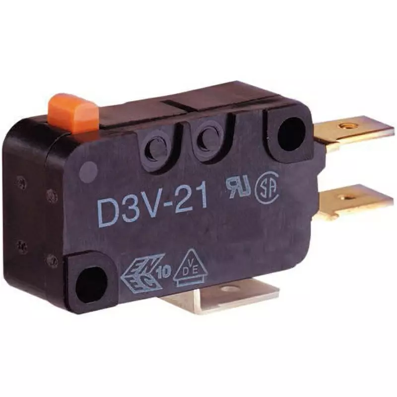 Omron Micro Switch Hinge Long Lever Type, D3V-163-1C26