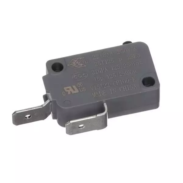 Honeywell Chassis Mount Micro Switch SPST-NO 250 V AC Quick Connect Termination 22 Amp, V15T22-CP100-K