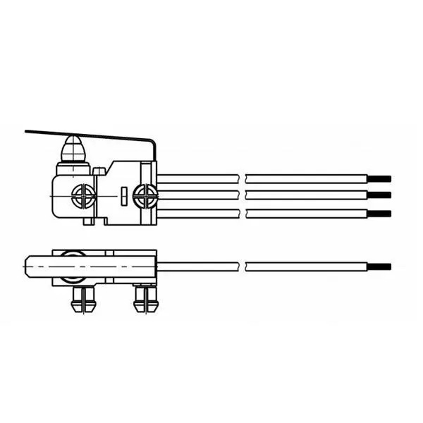 MARQUARDT Chassis Mount Micro Switch SPDT Wire Lead Termination 2 Amp, 4 Amp, 1022.2202