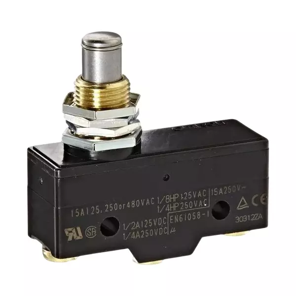 Sibass Electric SE-G Type Micro Switch Top Push Rod and CE Mark, SE-G-Q-B (Pack of 500)