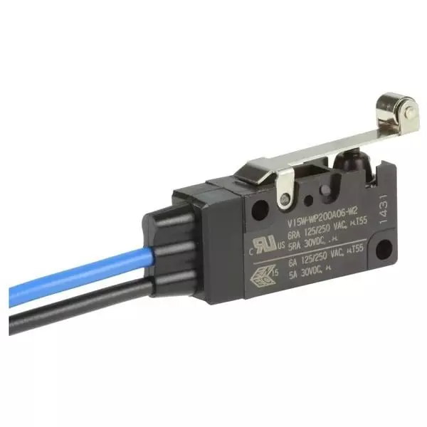 Honeywell Chassis Mount Micro Switch SPST-NO 125 V AC, 250 V AC Quick Connect Termination 5 Amp, V15W-WP200A06-W2