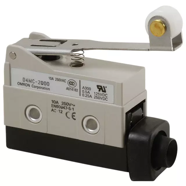 Sibass Electric SE-D4MC Type Micro Switch Plastic Roller with Long Lever Size 60 mm and CE Mark, SE-D4MC-2000 (Pack of 200)