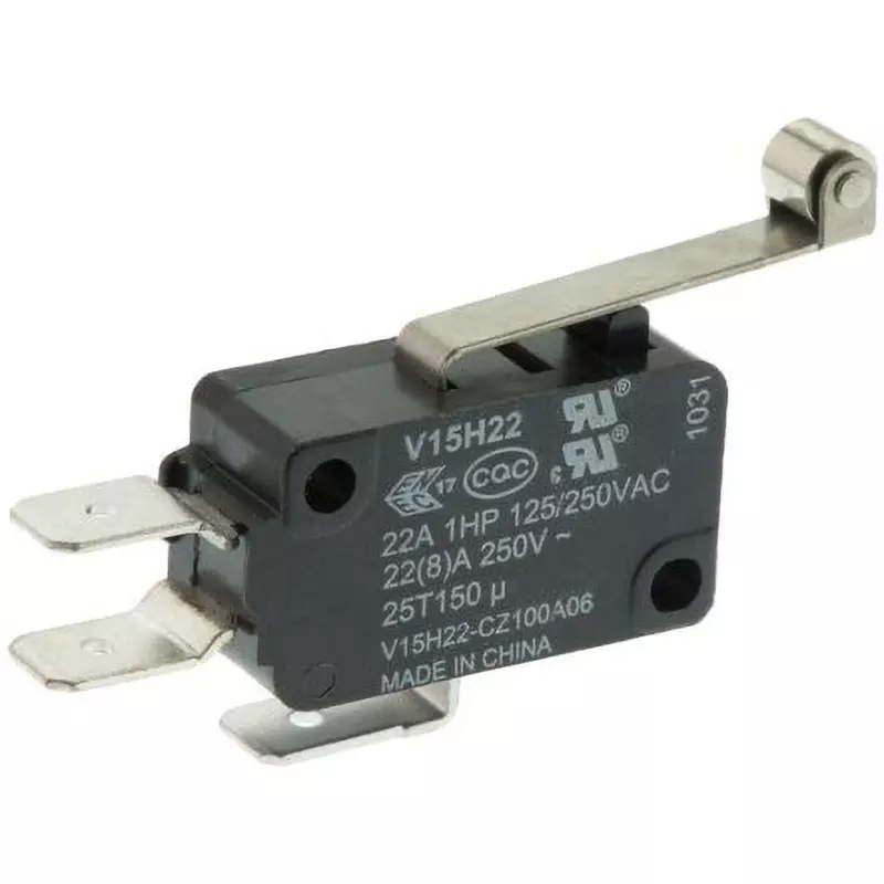 Honeywell Micro Switch 22 Amp @250 Vac Contact Current Rating Roller lever Actuator Type, V15H22-CZ100A06