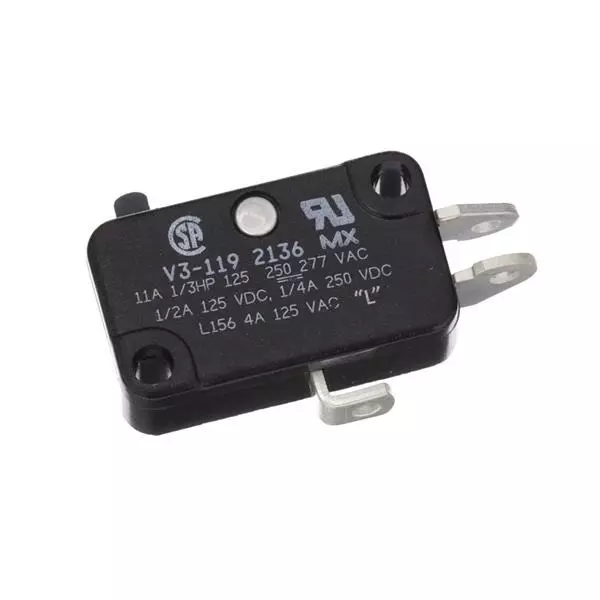 Honeywell Chassis Mount Micro Switch SPDT 277 V AC Screw Termination 11 Amp, V3-119