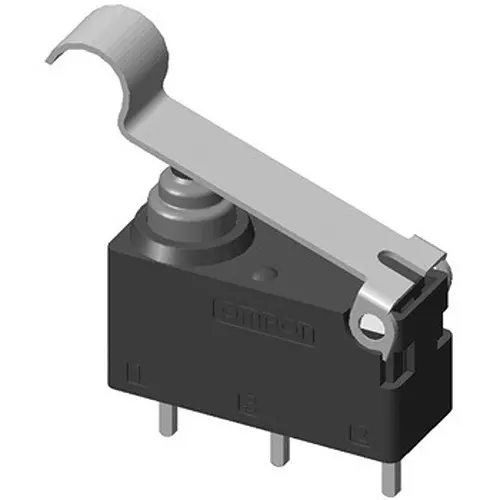 Omron Small Micro Switch Hinge / R / Lever Type, D2HW-C233MR-50