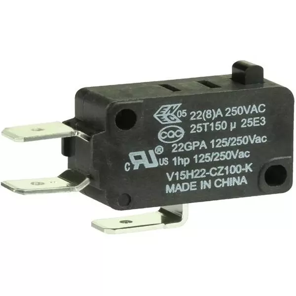 Honeywell Chassis Mount Micro Switch SPDT 250 V AC Quick Connect Termination 16 Amp, V15T16-CZ100-K