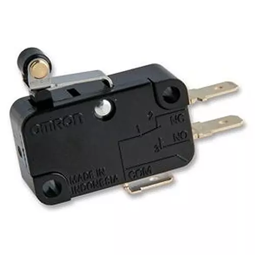 OMRON ELECTRONIC COMPONENTS MICRO SWITCH, ROLLER LEVER SPDT 10A 250V, V-10G5-1C24-K