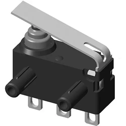 Omron Small Micro Switch Leaf Lever Type, D2HW-BR263ML-100
