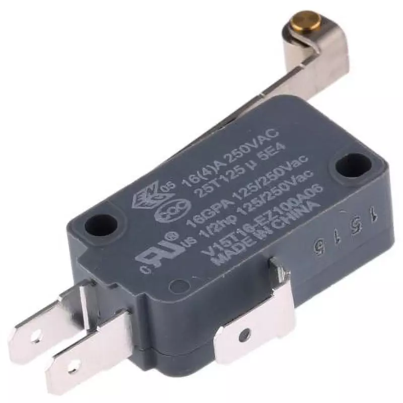 Honeywell Micro Switch 16 Amp @250 Vac Contact Current Rating 0.98 N Operating Force, V15T16-EZ100A06
