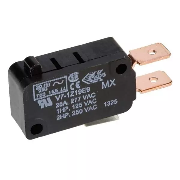 Honeywell Chassis Mount Micro Switch SPDT 277 V AC Quick Connect Termination 25 Amp, V7-1Z13E9
