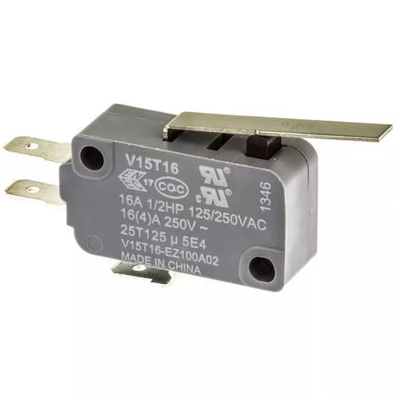 Honeywell Microswitch 16 Amp @250 Vac Contact Current Rating 0.98 N Operating Force, V15T16-EZ100A02
