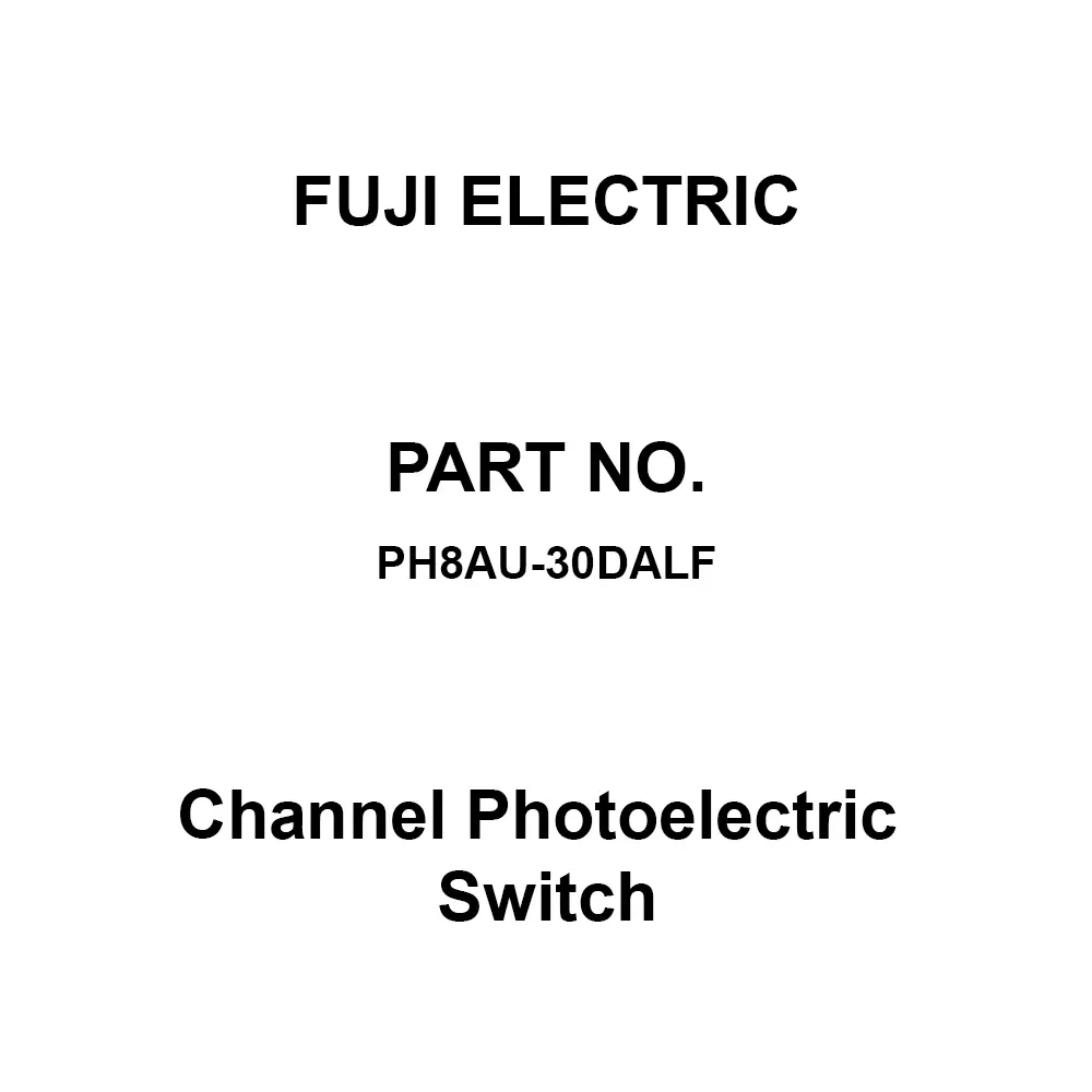 Fuji Electric Channel Photoelectric Switch Red Light Colour, PH8AU-30DALF