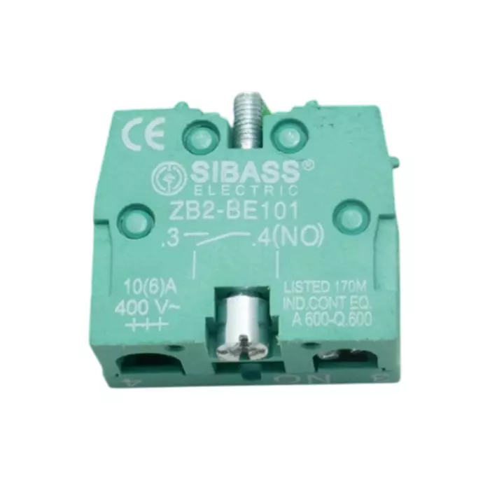 Sibass Electric Contact Element NO with CE Mark for Push Button Diameter 22.5 mm and Metal Body, SE-101 (Pack of 1500)