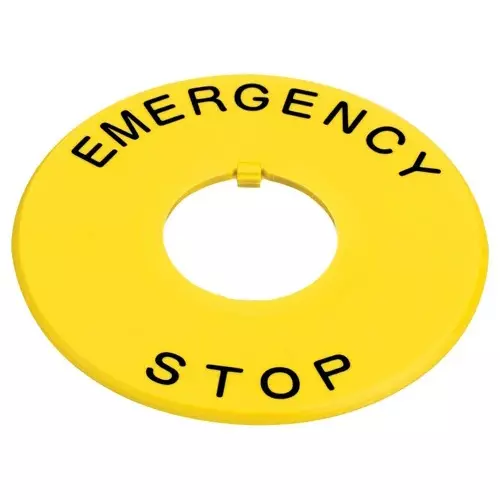 Sibass Electric Emergency Plate for Push Button with CE Mark, SE-LAY5-D60 (Pack of 1000)