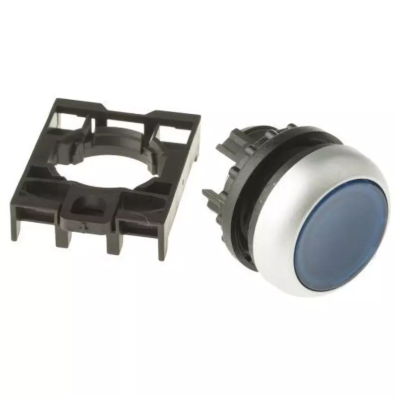 EATON Pushbutton Head [Push] Round / Round illumination type Button Shape 22.0 Cutout Diameter, M22-DL-B+M22-A