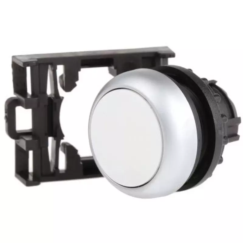 EATON Pushbutton Head [Push] Round / Round Button Shape 22.0 Cutout Diameter, M22-D-W+M22-A