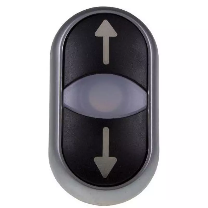 EATON Push Button [Push] Double / Extended Button Shape 23.0 Cutout Diameter, M22-DDL-S-X7/X7