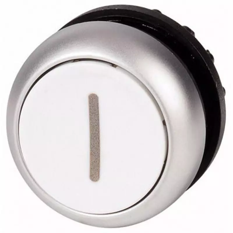 EATON Pushbutton Head [Push] Round / Round Button Shape 22.0 Cutout Diameter, M22-D-W-X1+M22-A